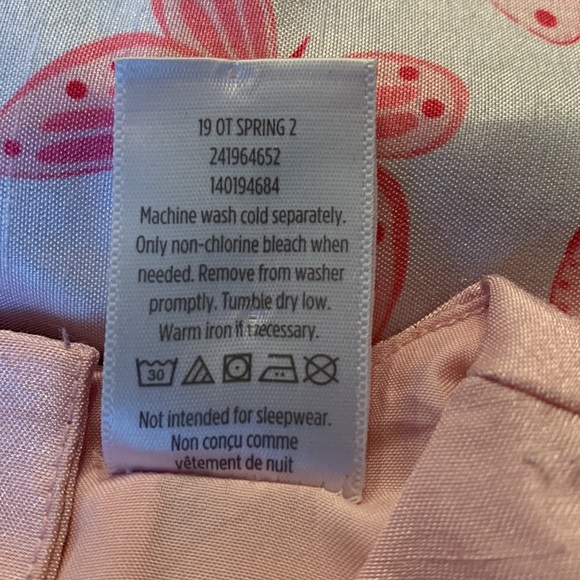 Gymboree,18-24m, Pretty Pink & White Dress w/Butterflies,Extra Fullness on Skirt - Picture 6 of 7